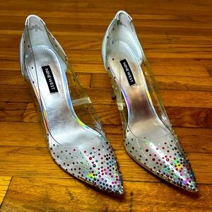 Nine West Franca Iridescent Party Heels Women’s 8